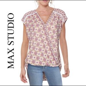 Max Studio, NWT, V-Neck Sleeveless Wrap Top, XL